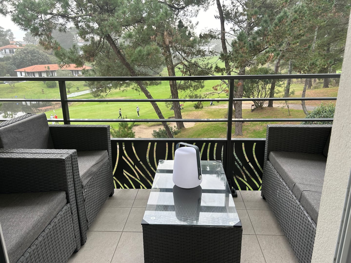 Balcon avec vue sur le parcours du Golf de Chiberta, Anglet
